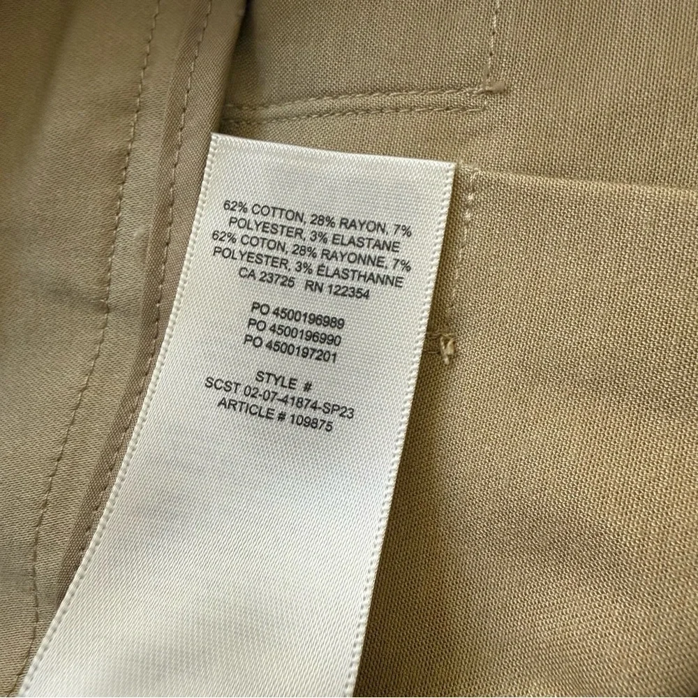 Aritzia Sunday Best Rider Khaki Tan Mini Skirt